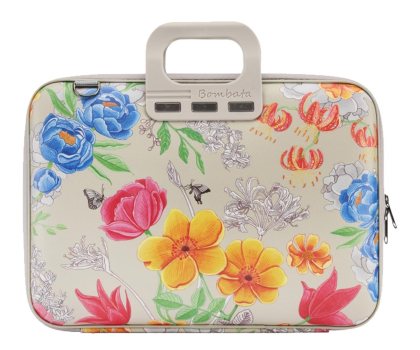 Torba na laptopa Bombata Peonia 15.6" jasna szara